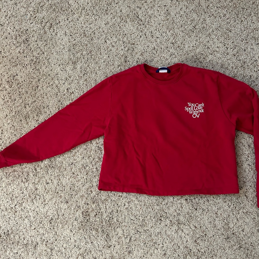 Outdoor Voices hot pink sweatshirt